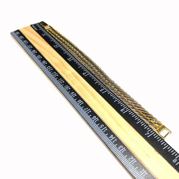 Vintage Napier Bracelet, Gold Plated Herringbone Chain, 1980s, 7 1/4" - Picture 9 of 10